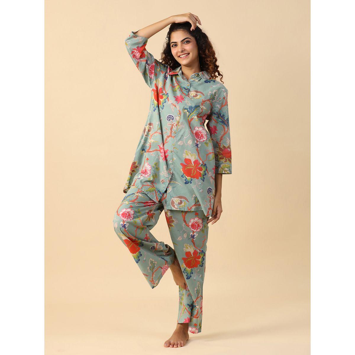 طقم منسق من بنطال بارجل واسعة وبلوزة طويلة سانسكريتي هومز × ستايلي-women-clothing-coordsets-image-7