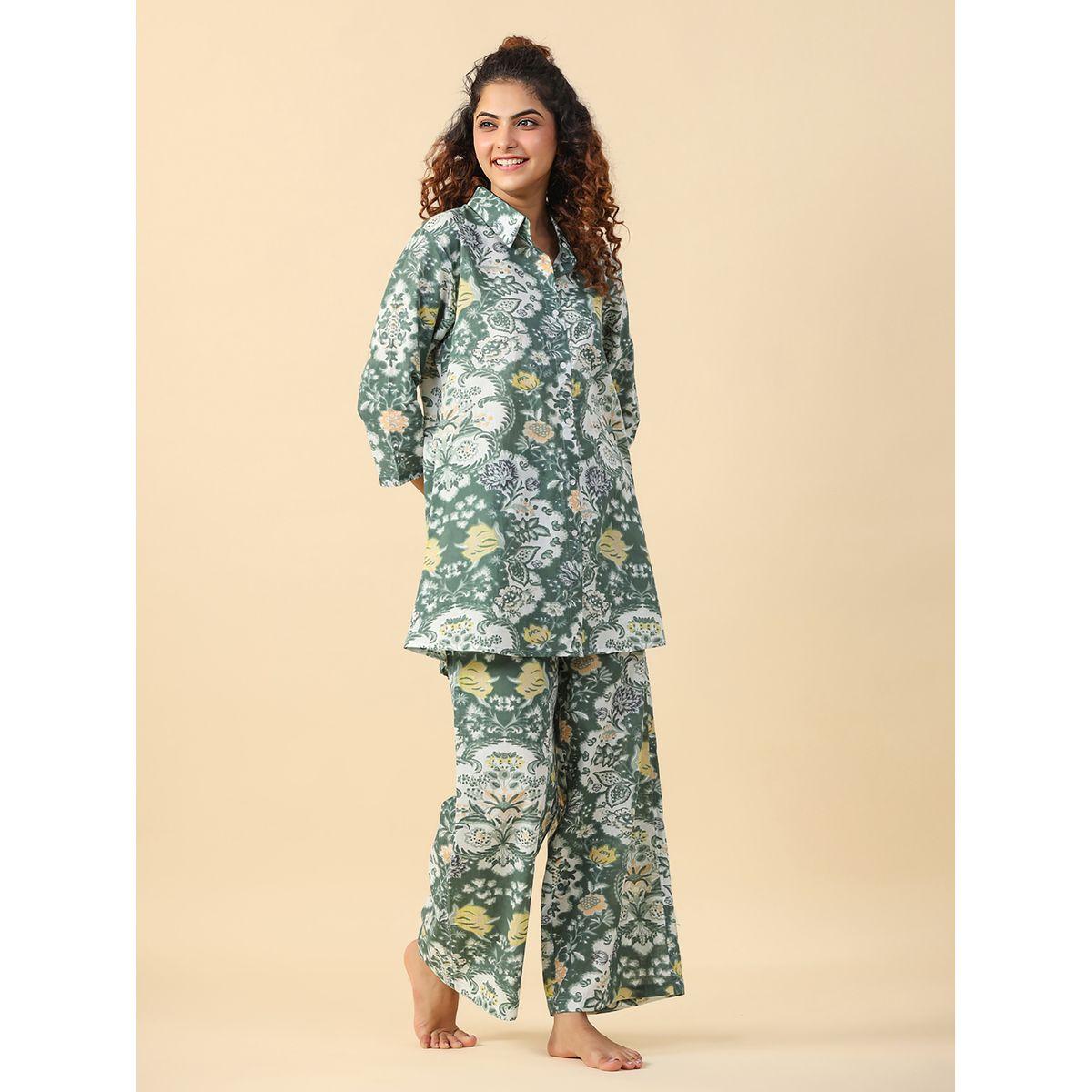 طقم منسق من بنطال بارجل واسعة وبلوزة طويلة سانسكريتي هومز × ستايلي-women-clothing-coordsets-image-3