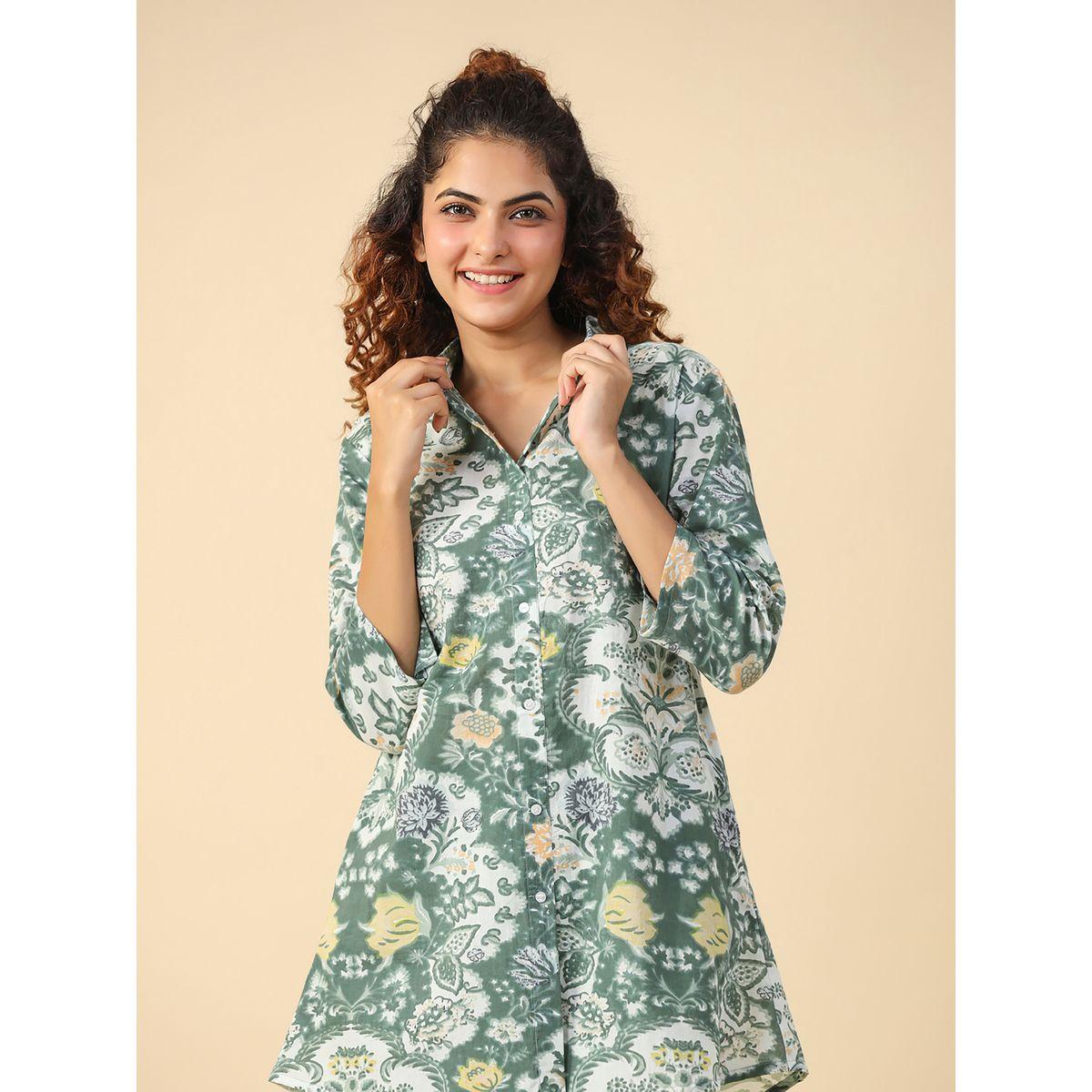 طقم منسق من بنطال بارجل واسعة وبلوزة طويلة سانسكريتي هومز × ستايلي-women-clothing-coordsets-image-5