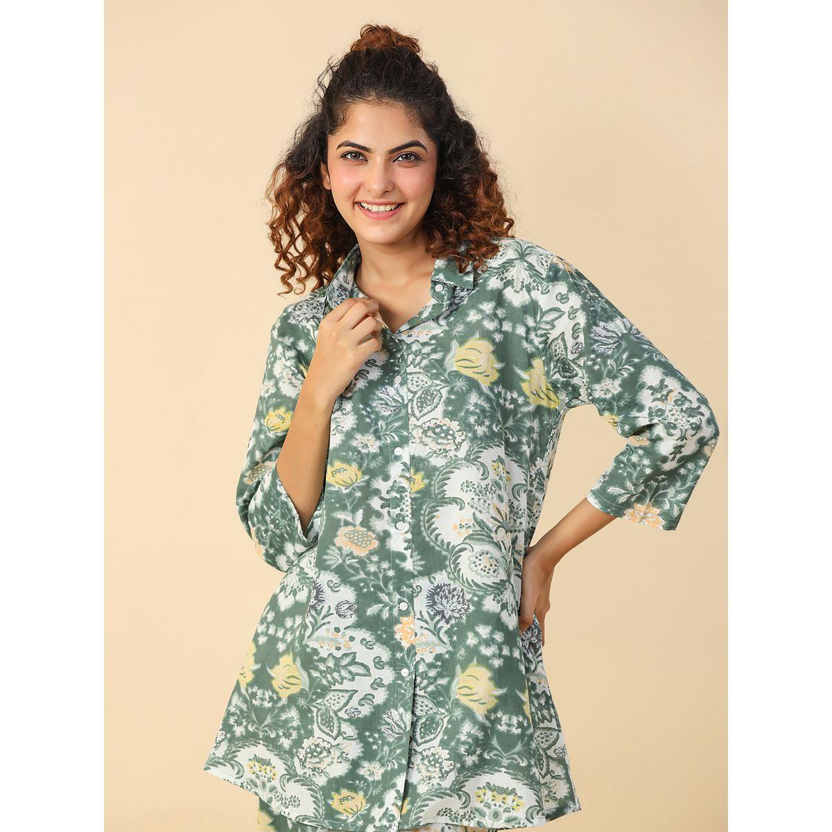 طقم منسق من بنطال بارجل واسعة وبلوزة طويلة سانسكريتي هومز × ستايلي-women-clothing-coordsets-image-8