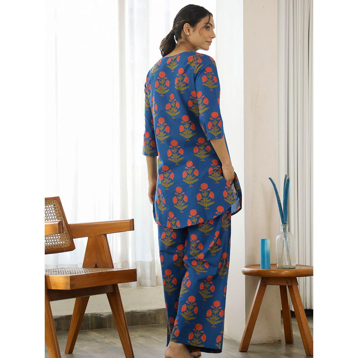 Sanskrutihomes X Styli  All Over Floral Print Longline Top & Wide Leg Pants Co-Ord-women-clothing-coordsets-image-2