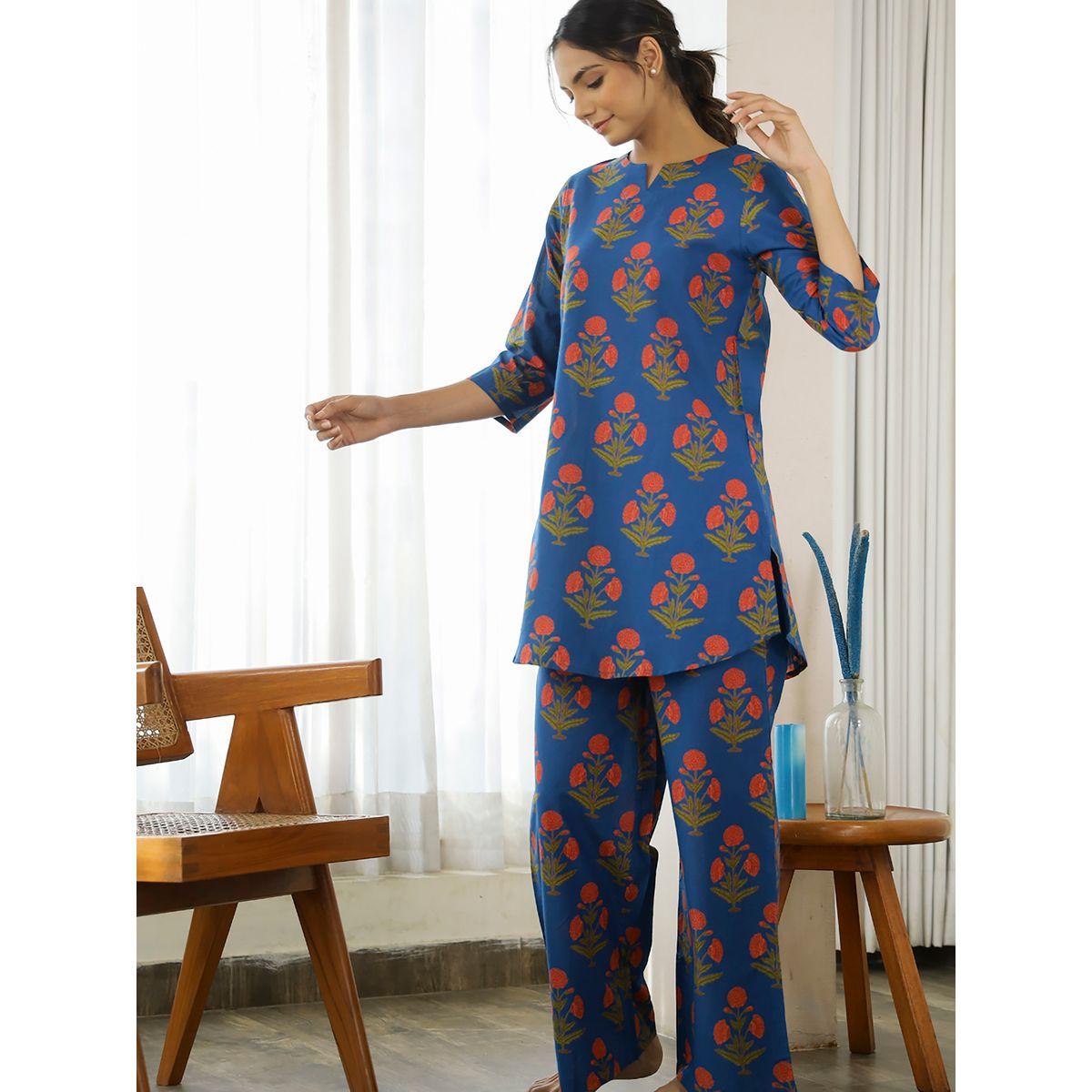 Sanskrutihomes X Styli  All Over Floral Print Longline Top & Wide Leg Pants Co-Ord-women-clothing-coordsets-image-3