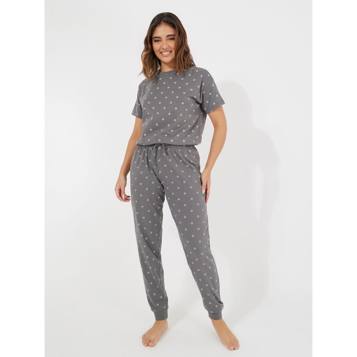 Styli Unwind AOP Floral T-Shirt & Cuffed Pyjama Set-women-clothing-nightwear-pyjamas-longsets-image-2