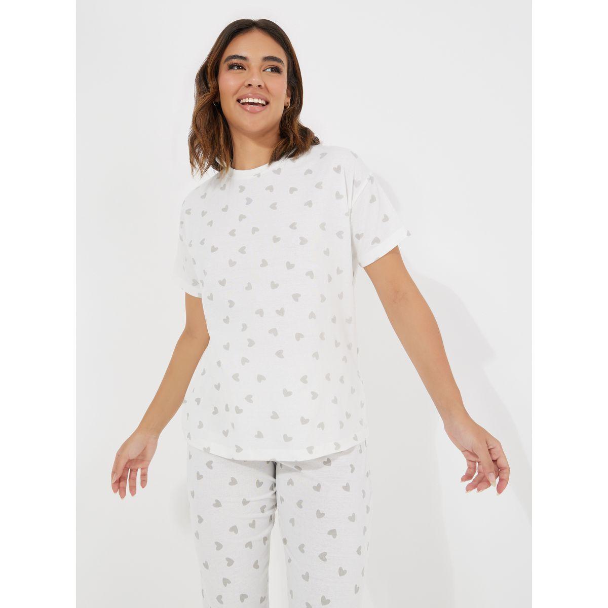 Styli Unwind AOP Heart T-Shirt & Cuffed Pyjama Set-women-clothing-nightwear-pyjamas-longsets-image-3