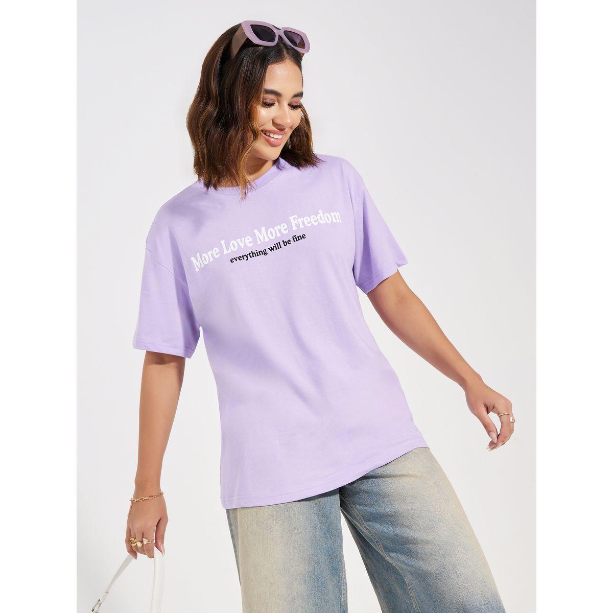 Styli Oversized More Love Slogan Print T-Shirt-women-clothing-tshirts-image-5