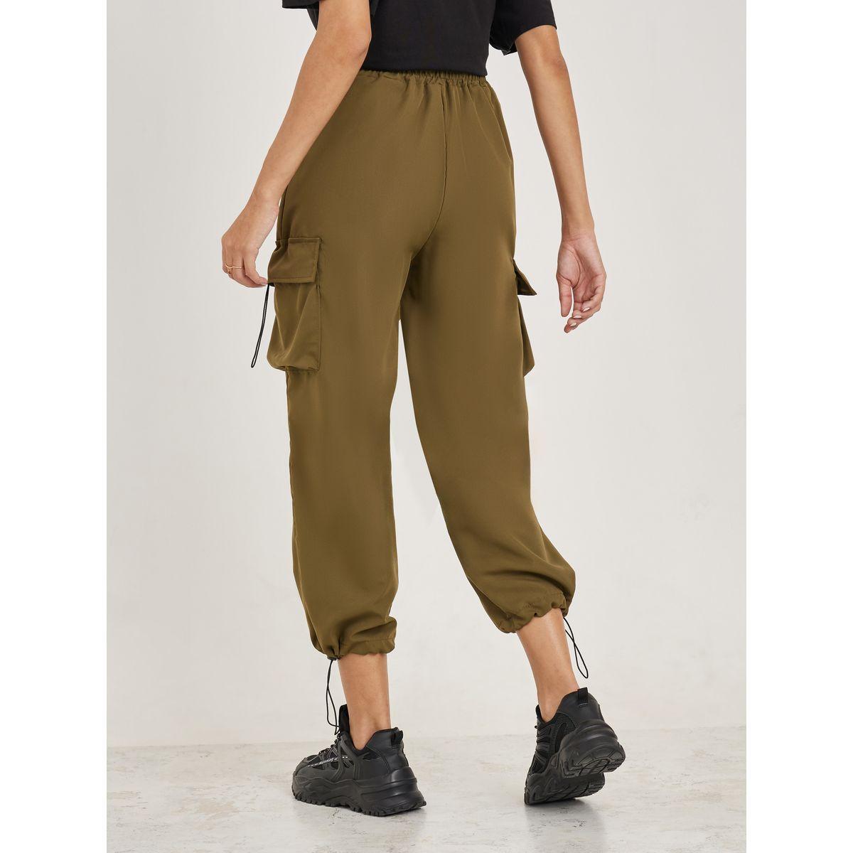 Styli Pocket Detail Drawstring Hem Cargo Pants-women-clothing-bottoms-trousers-image-4