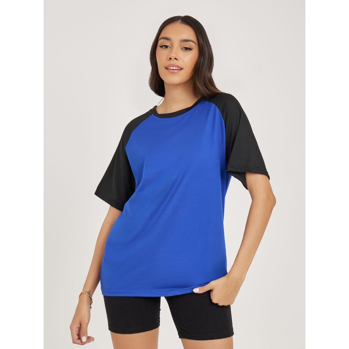 Styli Oversized Colorblock Raglan Sleeves T-Shirt-women-clothing-tshirts-image-1