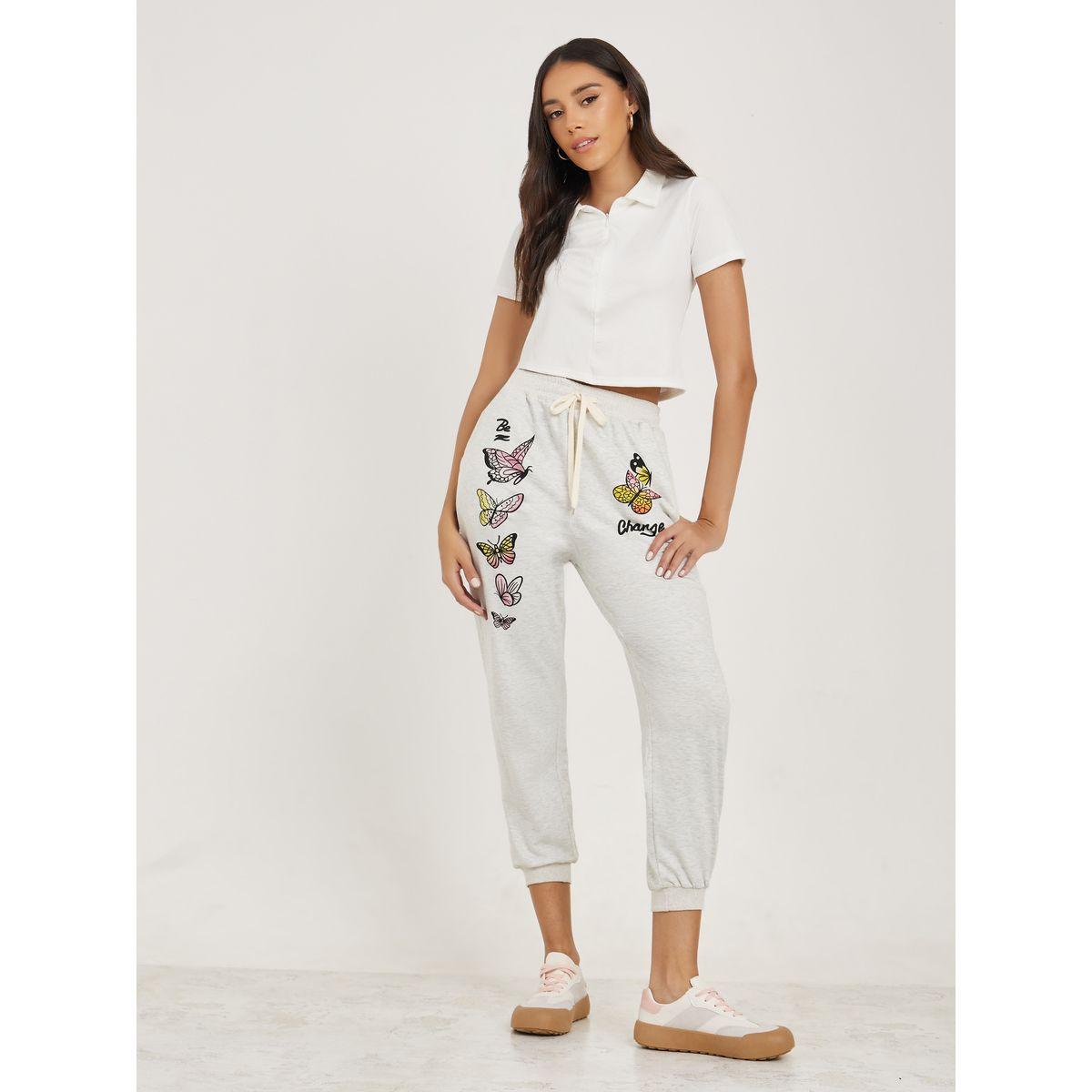 Styli Butterfly Graphic Print Slim Cropped Jogger-women-clothing-bottoms-joggers-image-2