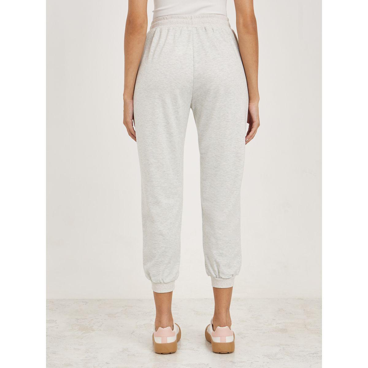 جوغر قصير بقصة سليم فت مع طبعة جرافيك-women-clothing-bottoms-joggers-image-4