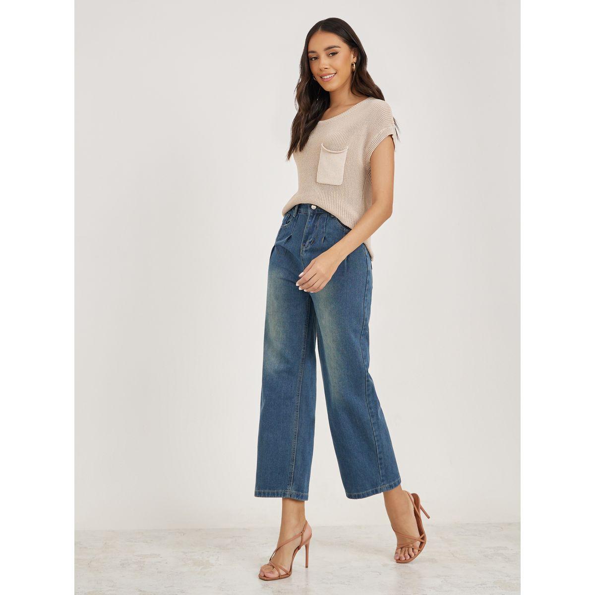 Styli Batwing Sleeve Knit Top with Pocket Detail-women-clothing-shirtsandblouses-blouses-image-3