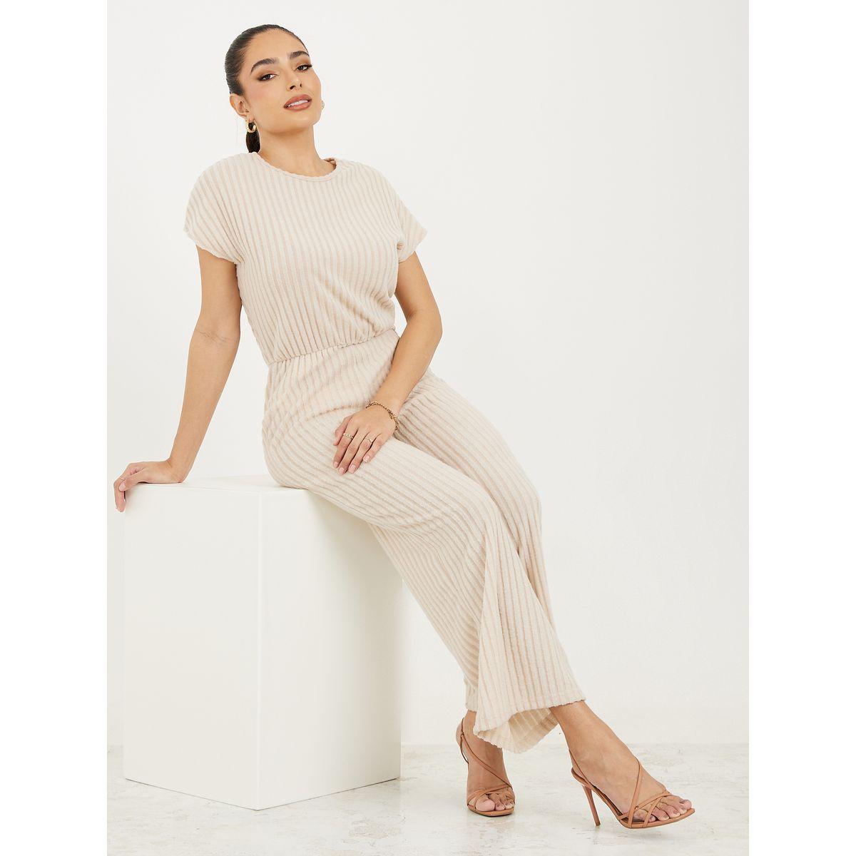 Styli Solid Ribbed Wide Leg Jumpsuit-women-clothing-jumpsuits-image-1