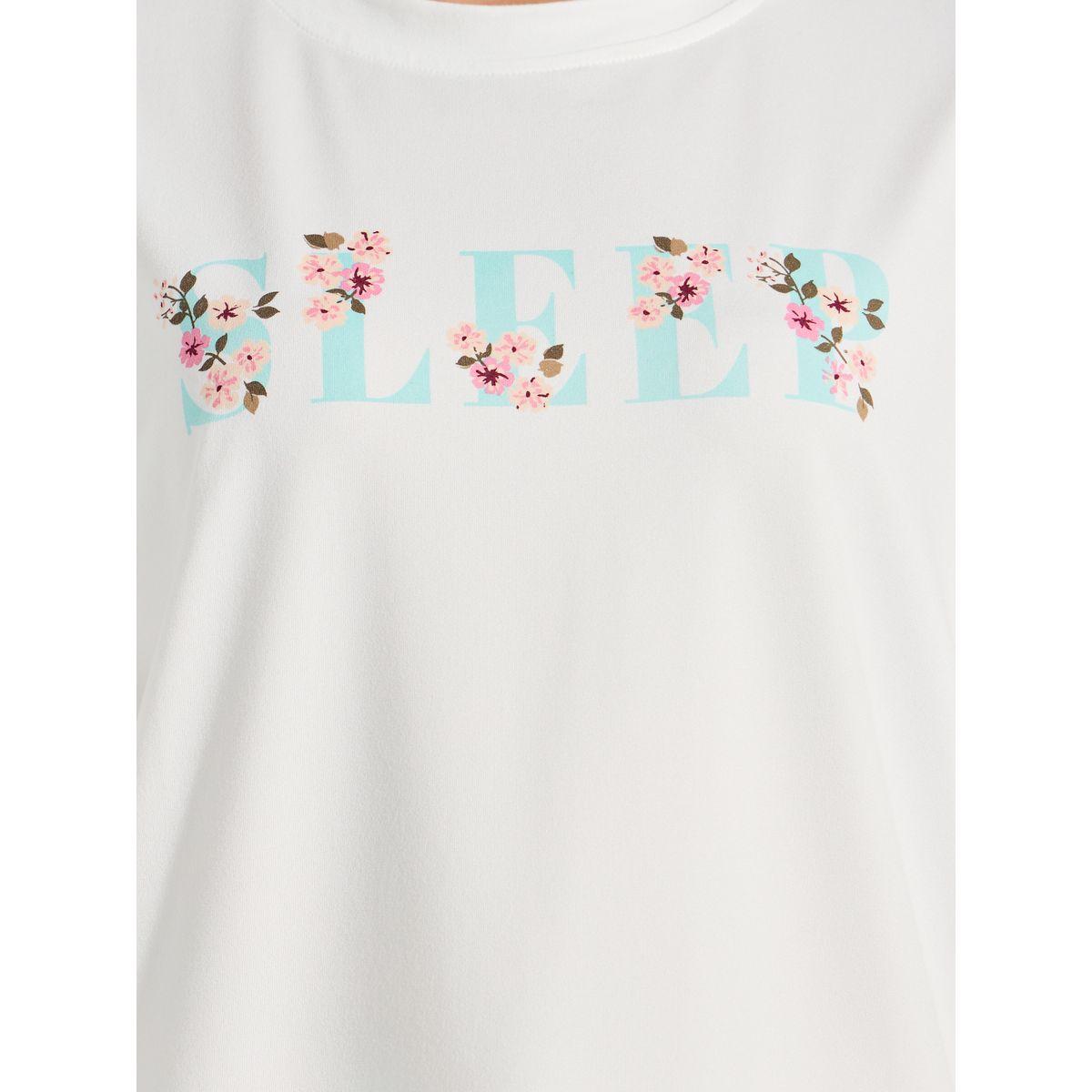 Styli Unwind Sleep Print T-Shirt & Floral Pyjama Set-women-clothing-nightwear-pyjamas-longsets-image-3