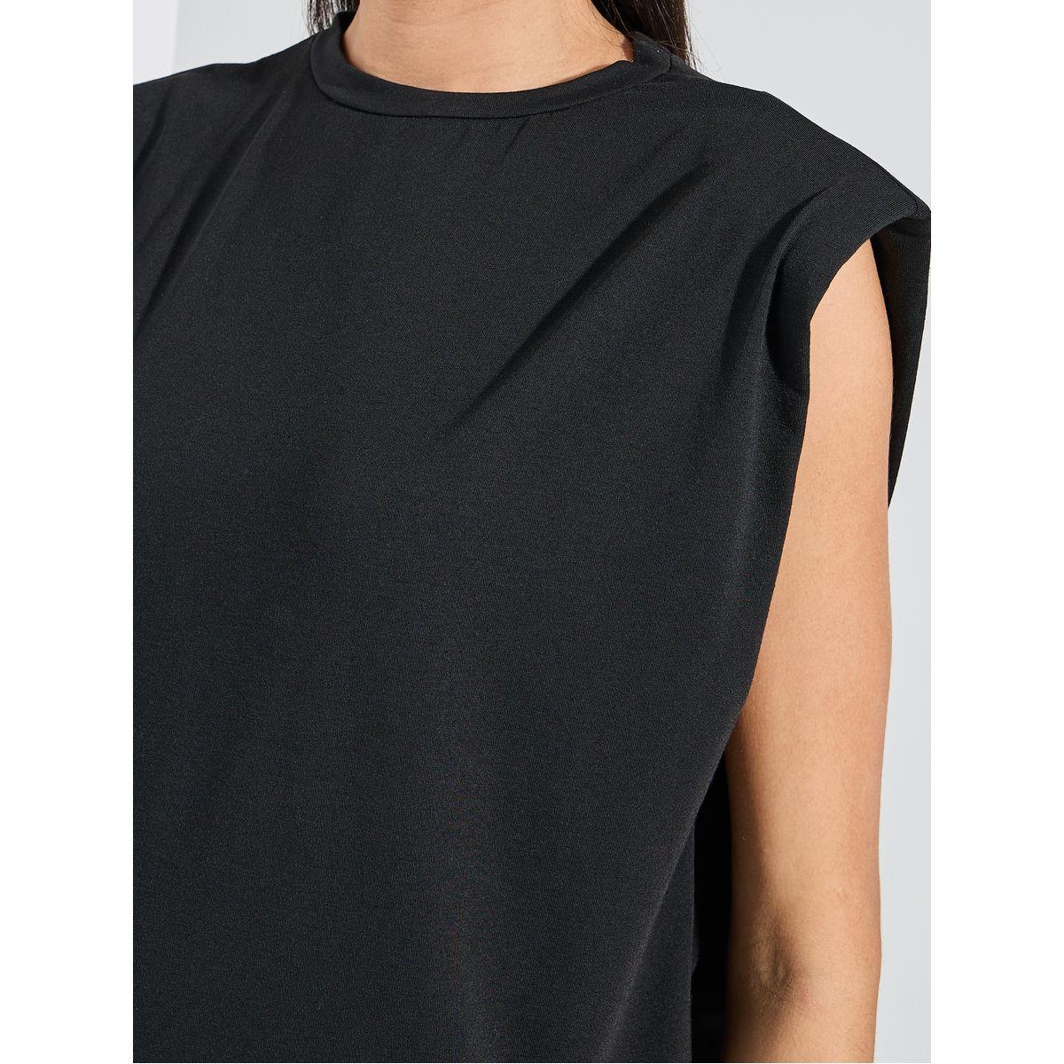 Styli Padded Shoulder Round Neck  Boxy T-Shirt-women-clothing-tshirts-image-4
