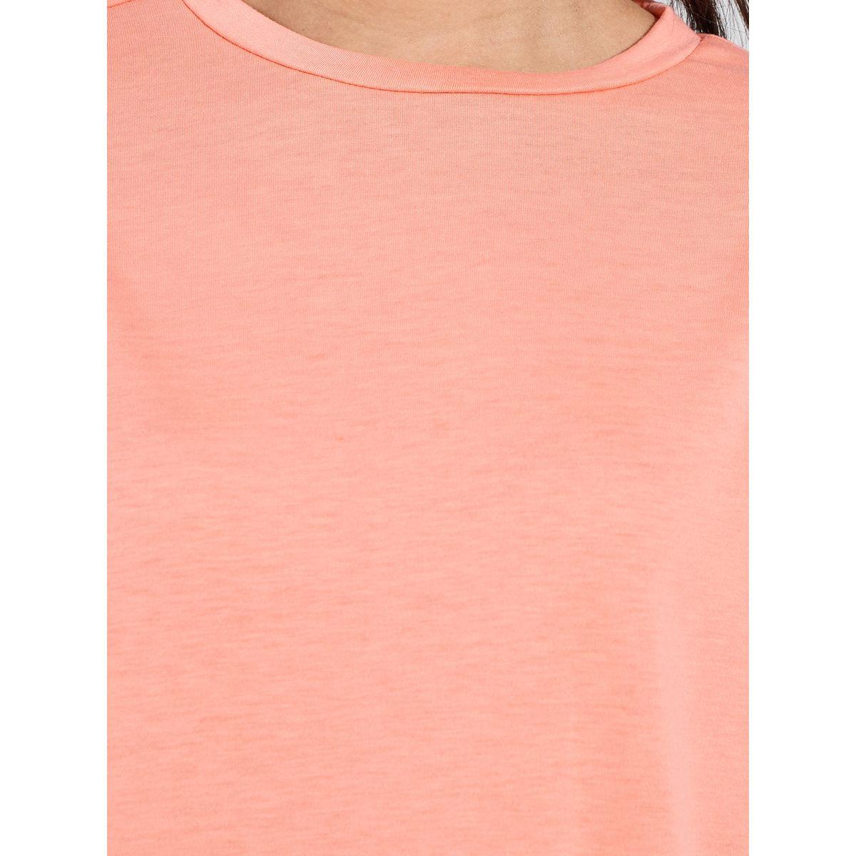تيشيرت بوكسي باكتاف مبطنة وياقة دائرية-women-clothing-tshirts-image-3