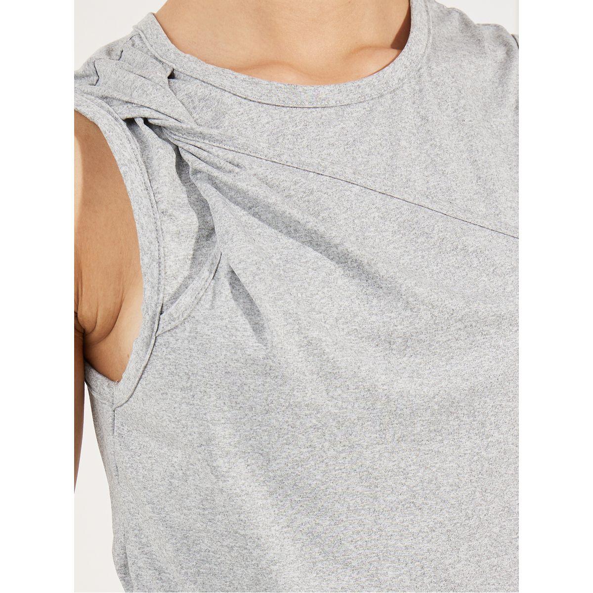 Styli Twist Detail Sleeveless T-Shirt & Straight Leg Joggers Co-Ords-women-clothing-coordsets-image-3