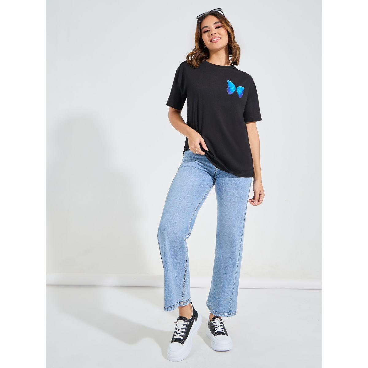 Styli Oversized Butterfly Graphic Print T-Shirt-women-clothing-tshirts-image-2