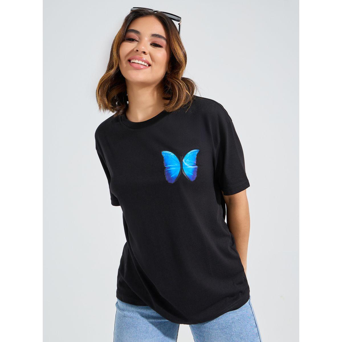 Styli Oversized Butterfly Graphic Print T-Shirt-women-clothing-tshirts-image-3