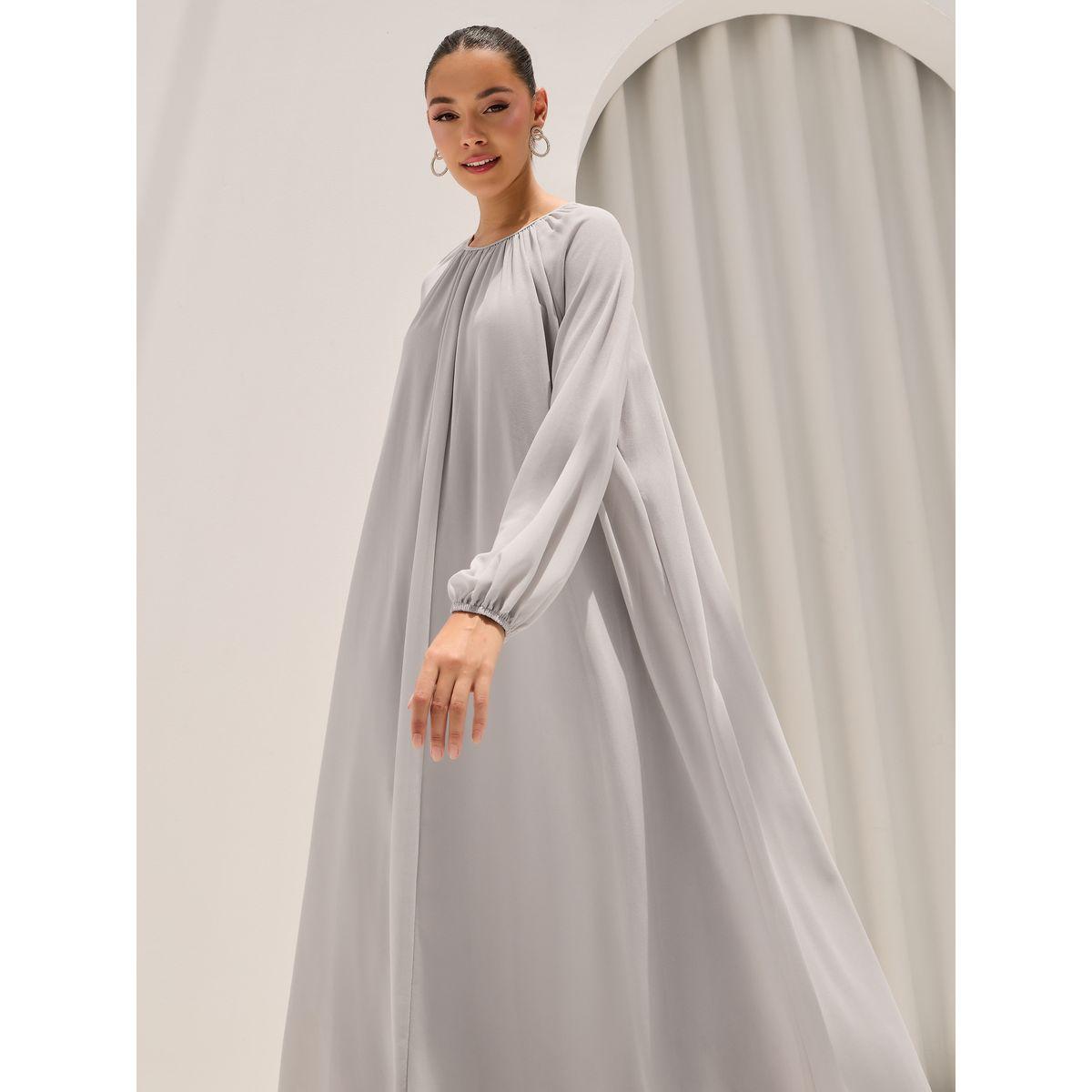 Styli Chiffon Jalabiya with Volume Sleeves-women-arabicclothing-jalabiyas-image-4