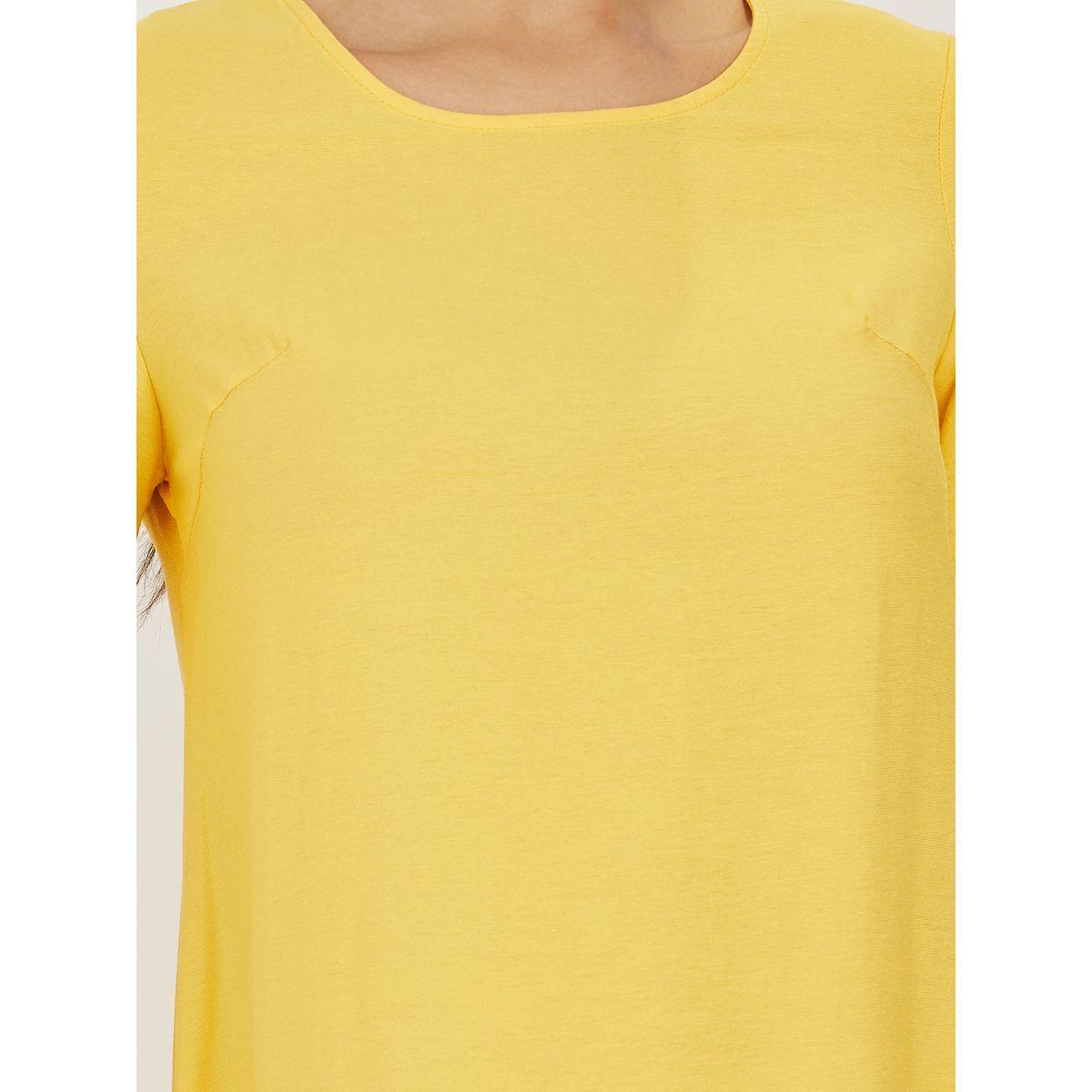 Styli Solid Shift Midi Dress with Pompom Detail-women-clothing-dresses-image-3