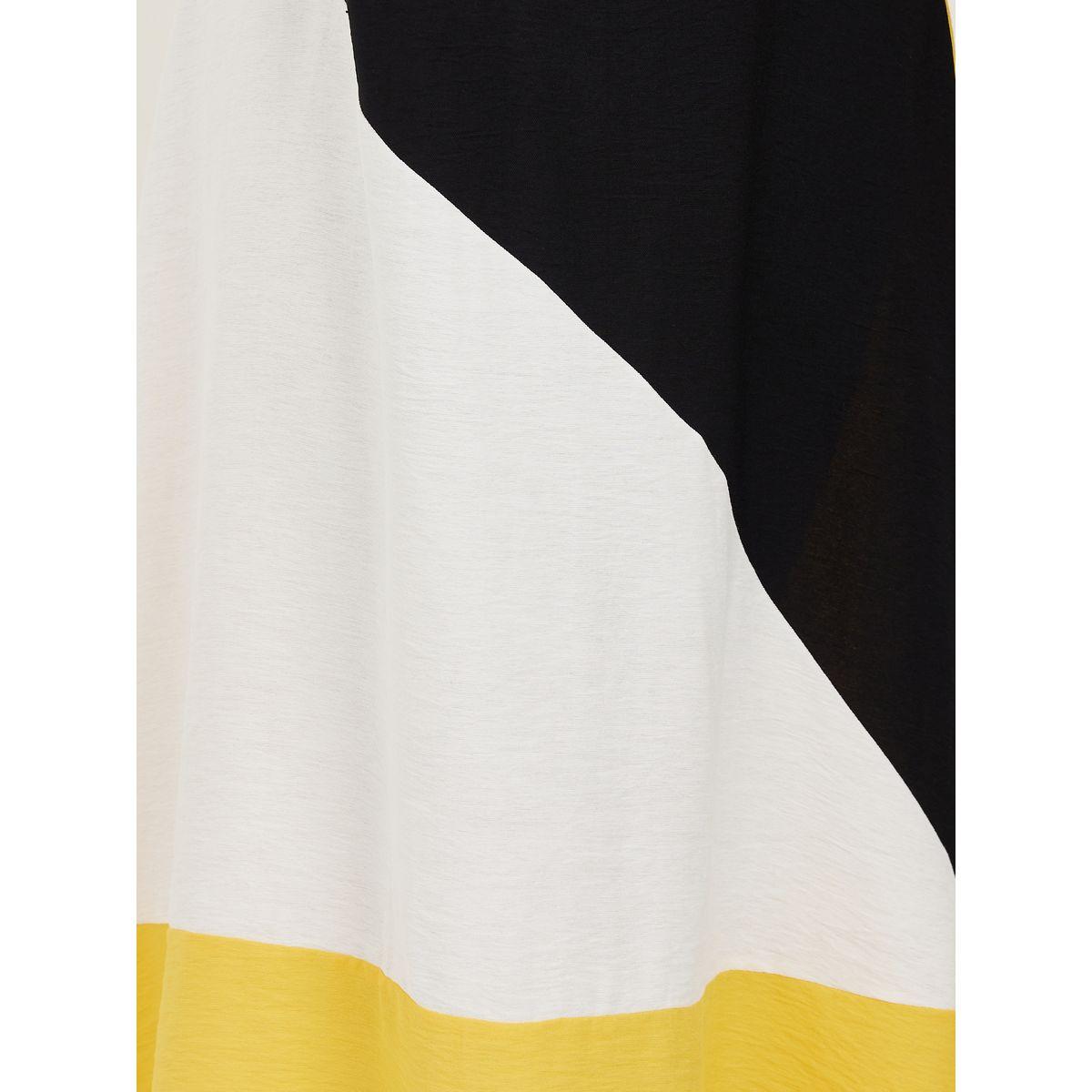 Styli Colorblock Detail Round Neck Midi Dress-women-clothing-dresses-image-3