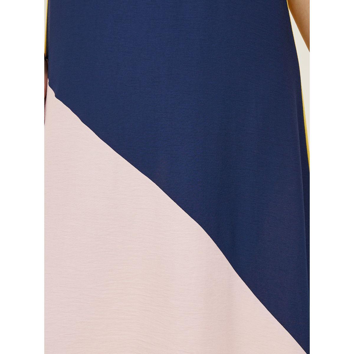 Styli Colorblock Detail Round Neck Midi Dress-women-clothing-dresses-image-3