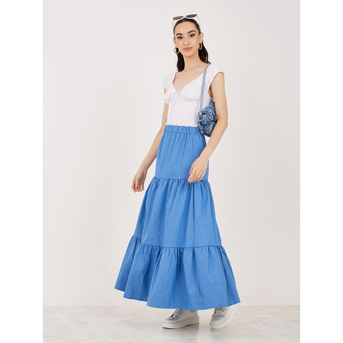 Styli Denim Tiered Maxi Skirt-women-clothing-bottoms-skirts-image-2