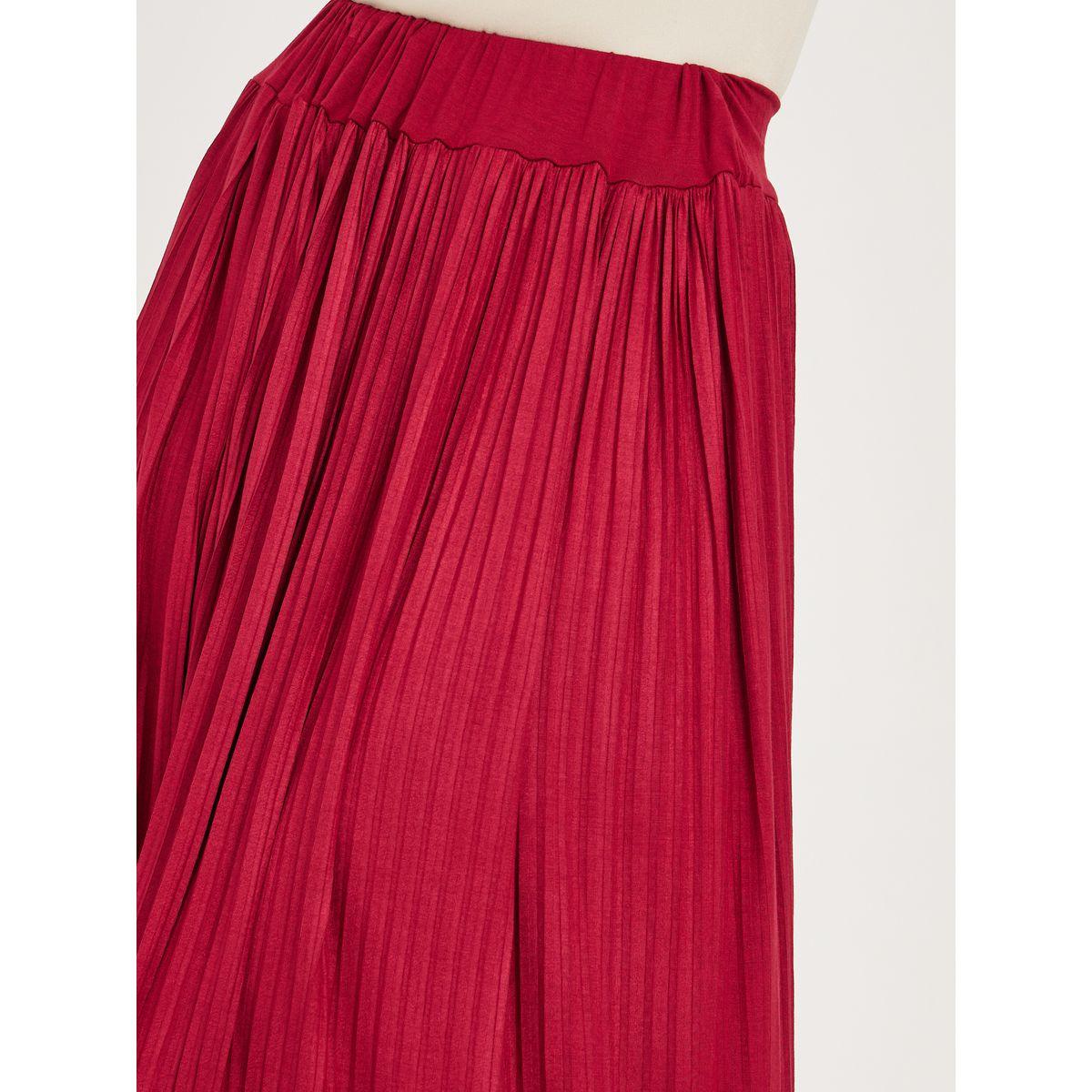 Styli Solid Plisse Detail Elastic Waistband Midi Skirt-women-clothing-bottoms-skirts-image-3