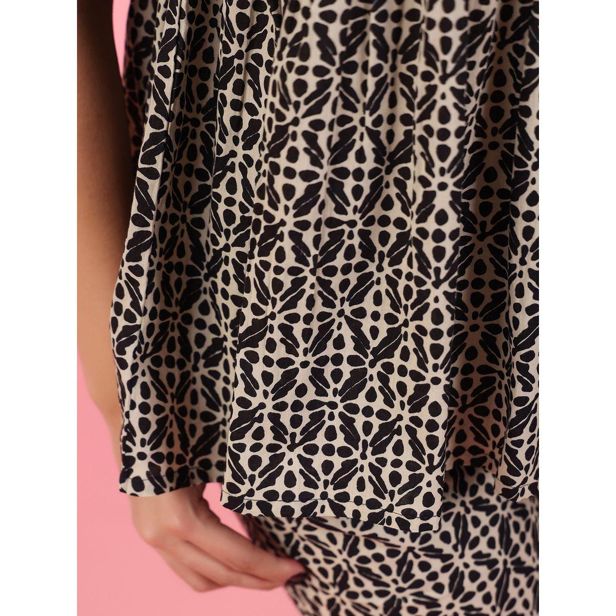Sanskrutihomes X Styli  All Over Print Ruffle Sleeve Top & Pyjama Set-women-clothing-nightwear-pyjamas-longsets-image-8