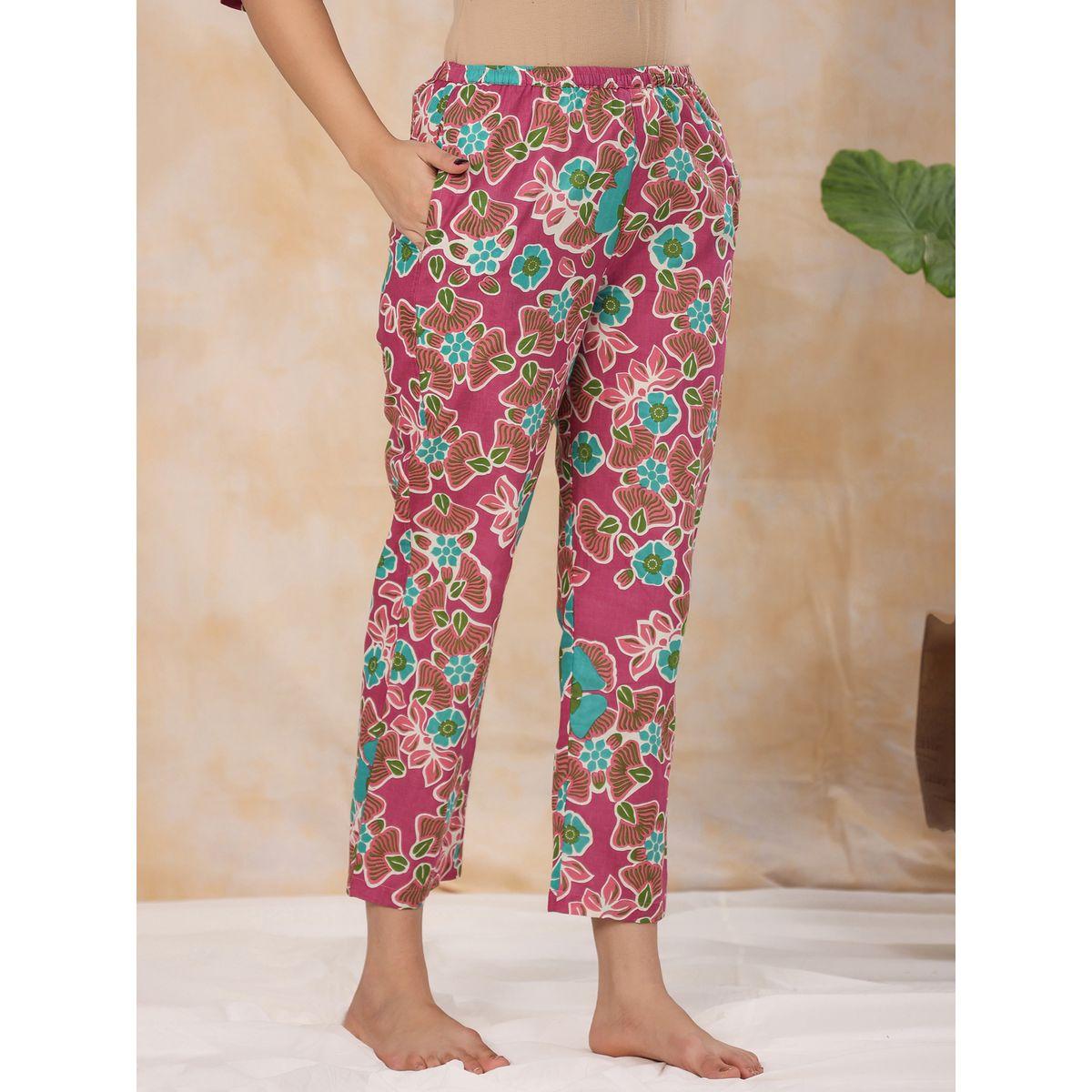 Sanskrutihomes X Styli  Cotton Floral 3/4 Sleeve Top & Pyjama Set-women-clothing-nightwear-pyjamas-longsets-image-9