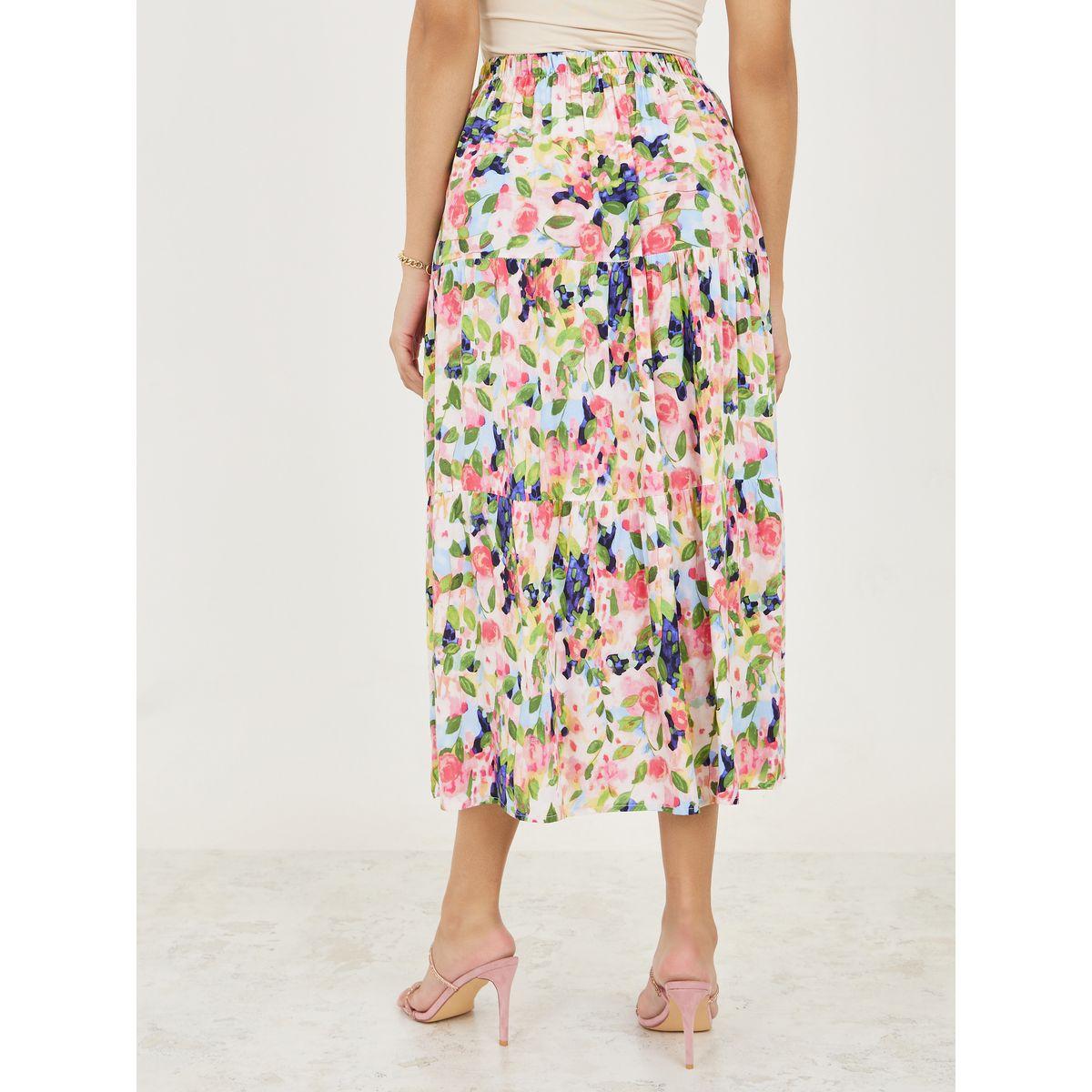 Styli Floral Print Midi Skirt-women-clothing-bottoms-skirts-image-4