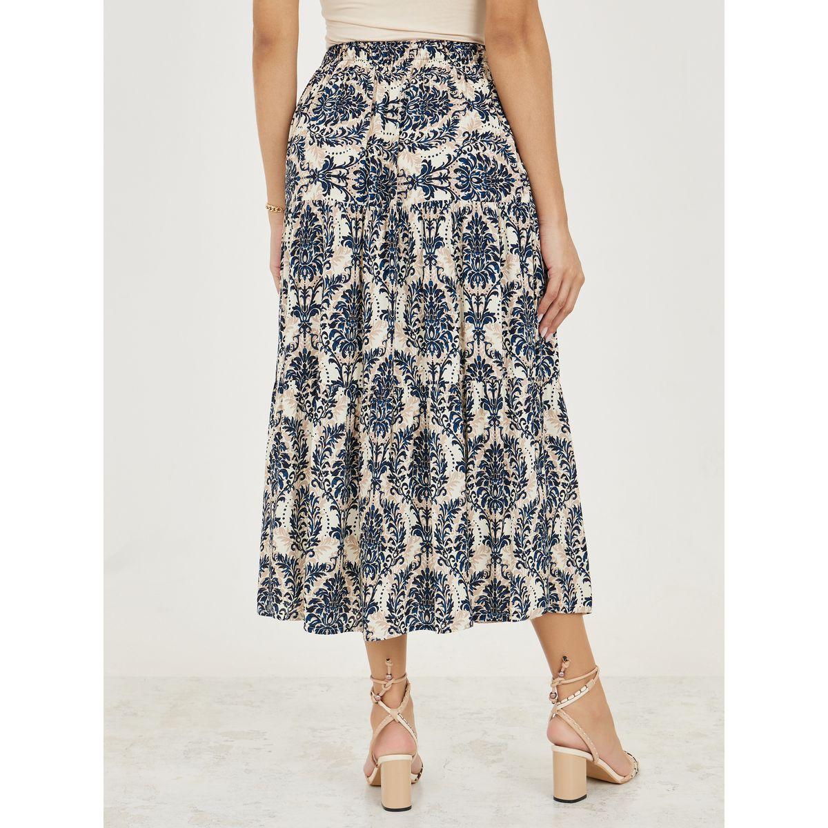 Styli All Over Print Midi Skirt-women-clothing-bottoms-skirts-image-4