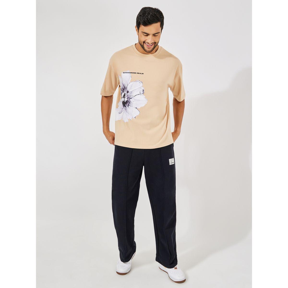 Styli Flower Print Oversized Cotton Rich T-Shirt-men-clothing-tshirtsandpolos-tshirts-image-2