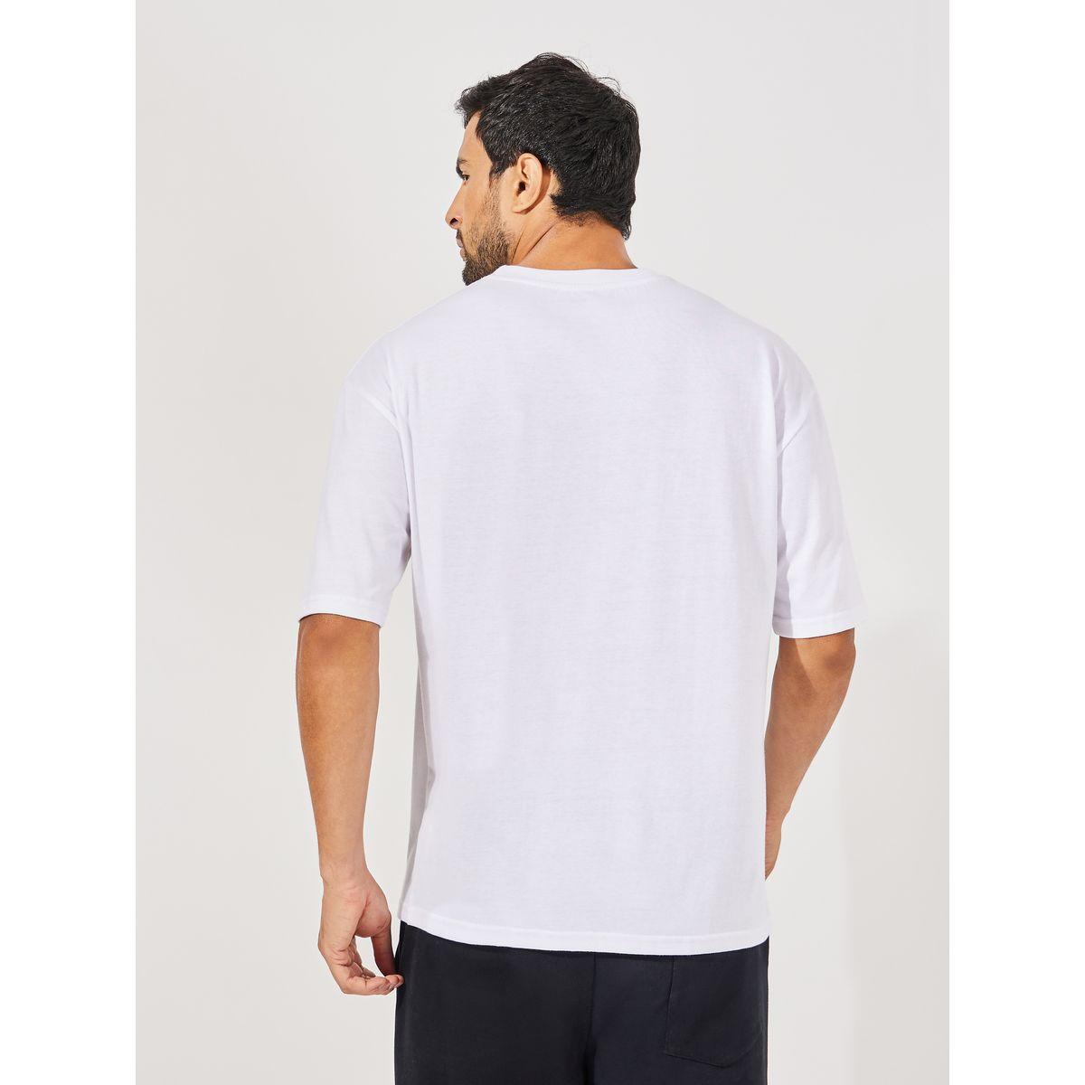 تيشيرت فضفاض بياقة دائرية وطبعة على الصدر-men-clothing-tshirtsandpolos-tshirts-image-4