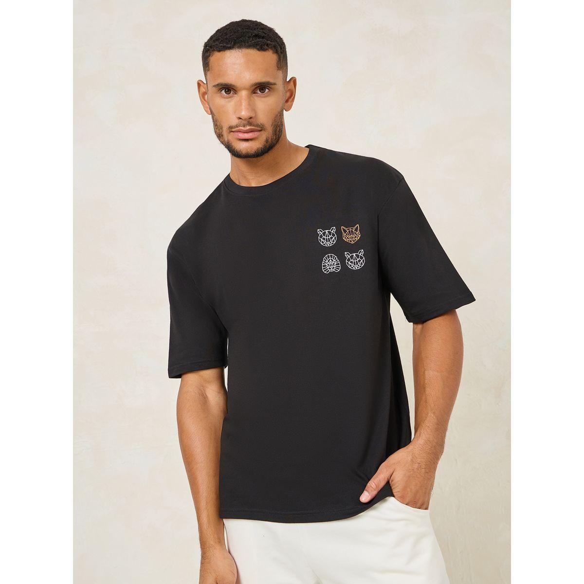 Styli Minimal Print Oversized Cotton Rich T-Shirt-men-clothing-tshirtsandpolos-tshirts-image-1