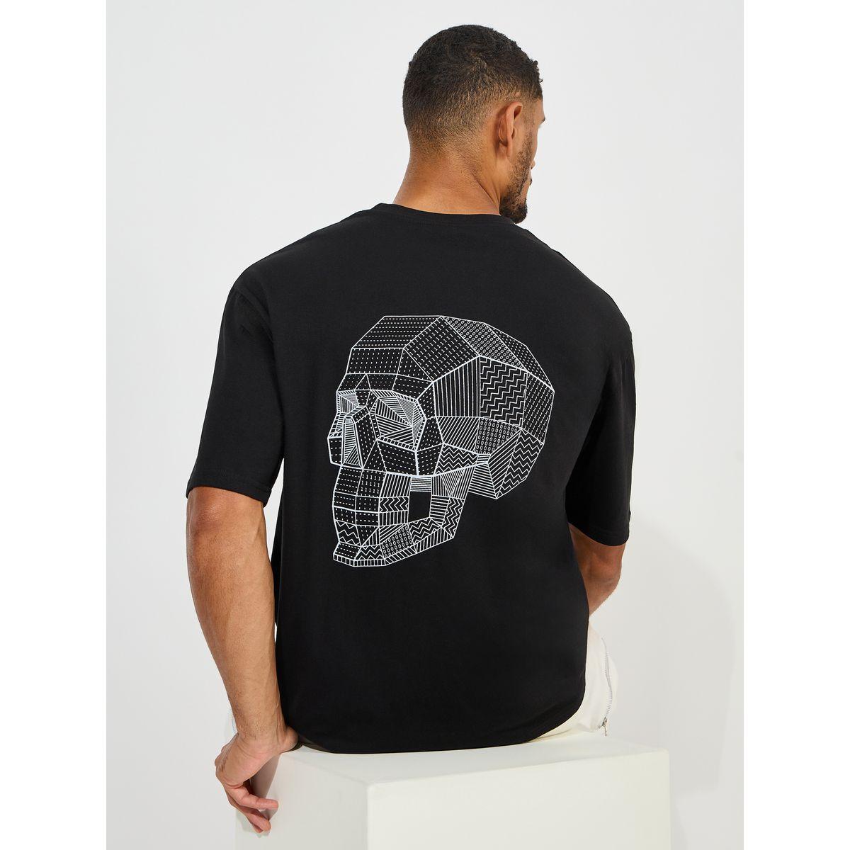Styli Front and Back Print Oversized Cotton Rich T-Shirt-men-clothing-tshirtsandpolos-tshirts-image-1