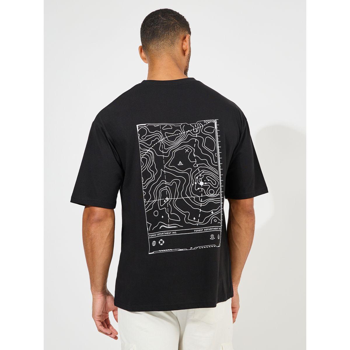 تيشيرت قطن فضفاض مطبع بطبعة جرافيك-men-clothing-tshirtsandpolos-tshirts-image-5