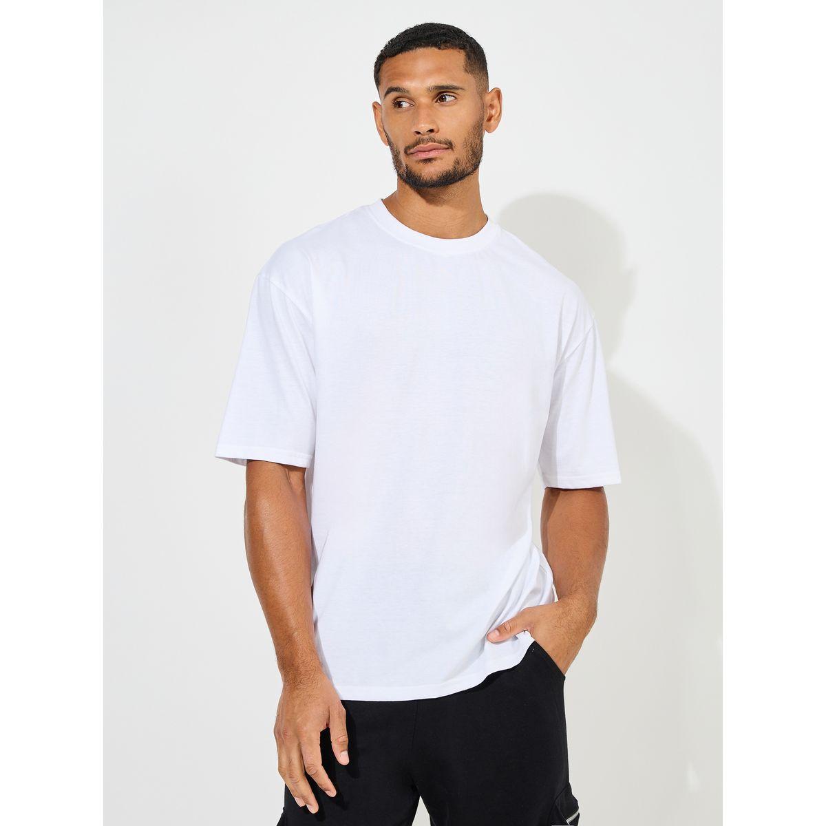 تيشيرت قطن فضفاض مطبع بطبعة جرافيك-men-clothing-tshirtsandpolos-tshirts-image-2