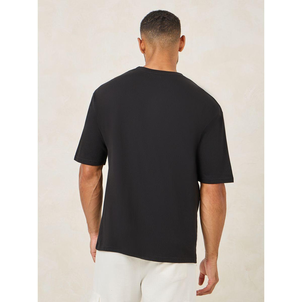 تيشيرت قطن فضفاض مطبع بكتابة-men-clothing-tshirtsandpolos-tshirts-image-4