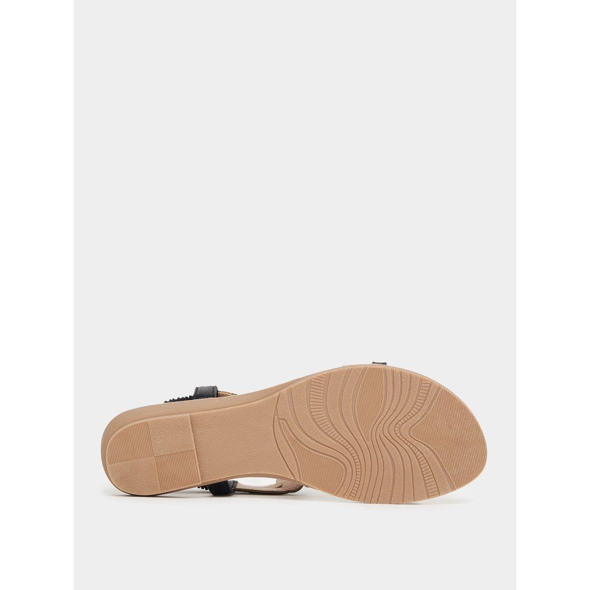صندل فلات بسير منمق بالاحجار-women-shoes-sandals-flats-image-1