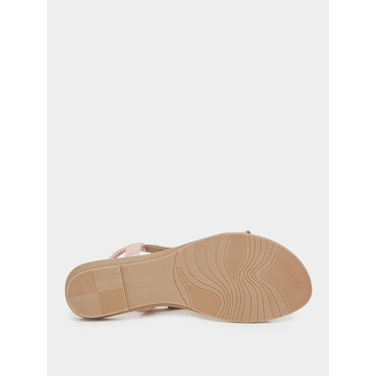 Styli Embellished Strap Flat Sandals-women-shoes-sandals-flats-image-7