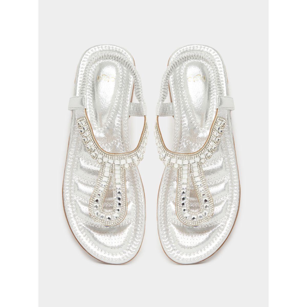 صندل فلات بسير كاحل مع حجر الراين-women-shoes-sandals-flats-image-6