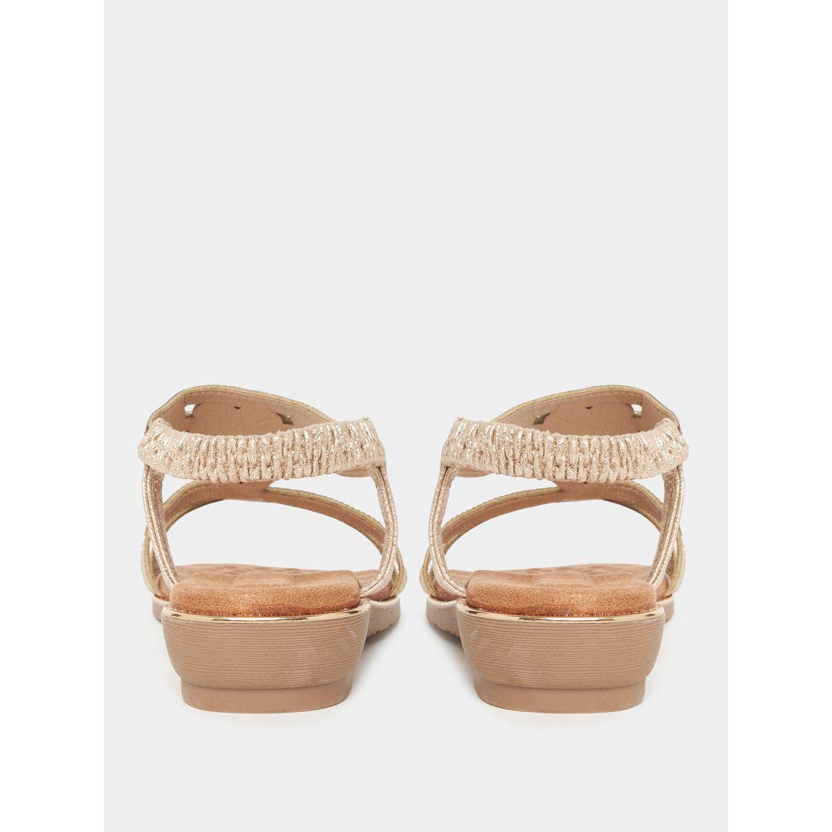 صندل بكعب ويدج مزين بحجر الراين-women-shoes-sandals-flats-image-5