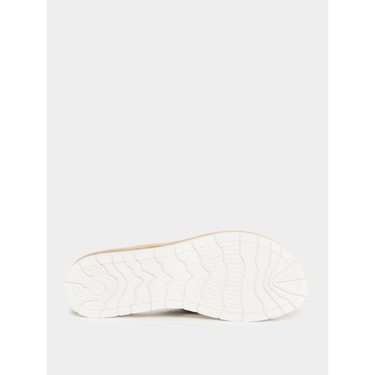 Styli Embellished Pearl Flower Pattern Flat Sandals-women-shoes-sandals-flats-image-7