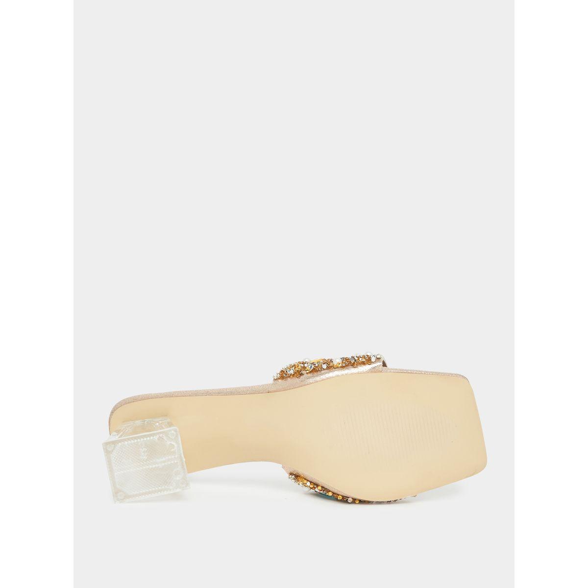 Styli Embellished Detail Block Heels-women-shoes-heels-image-6