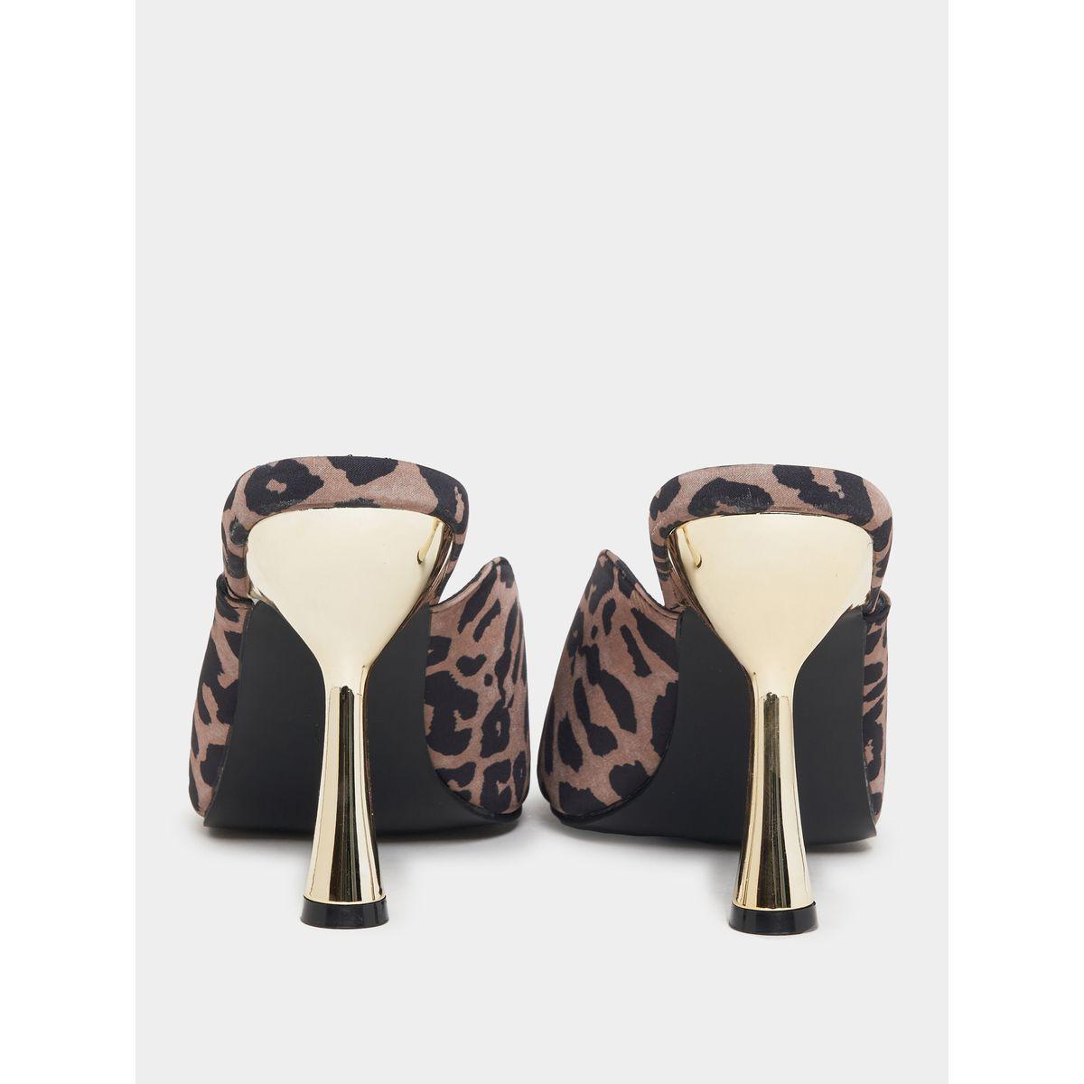 Styli Leopard Print Open Toe Sandals-women-shoes-heels-image-5