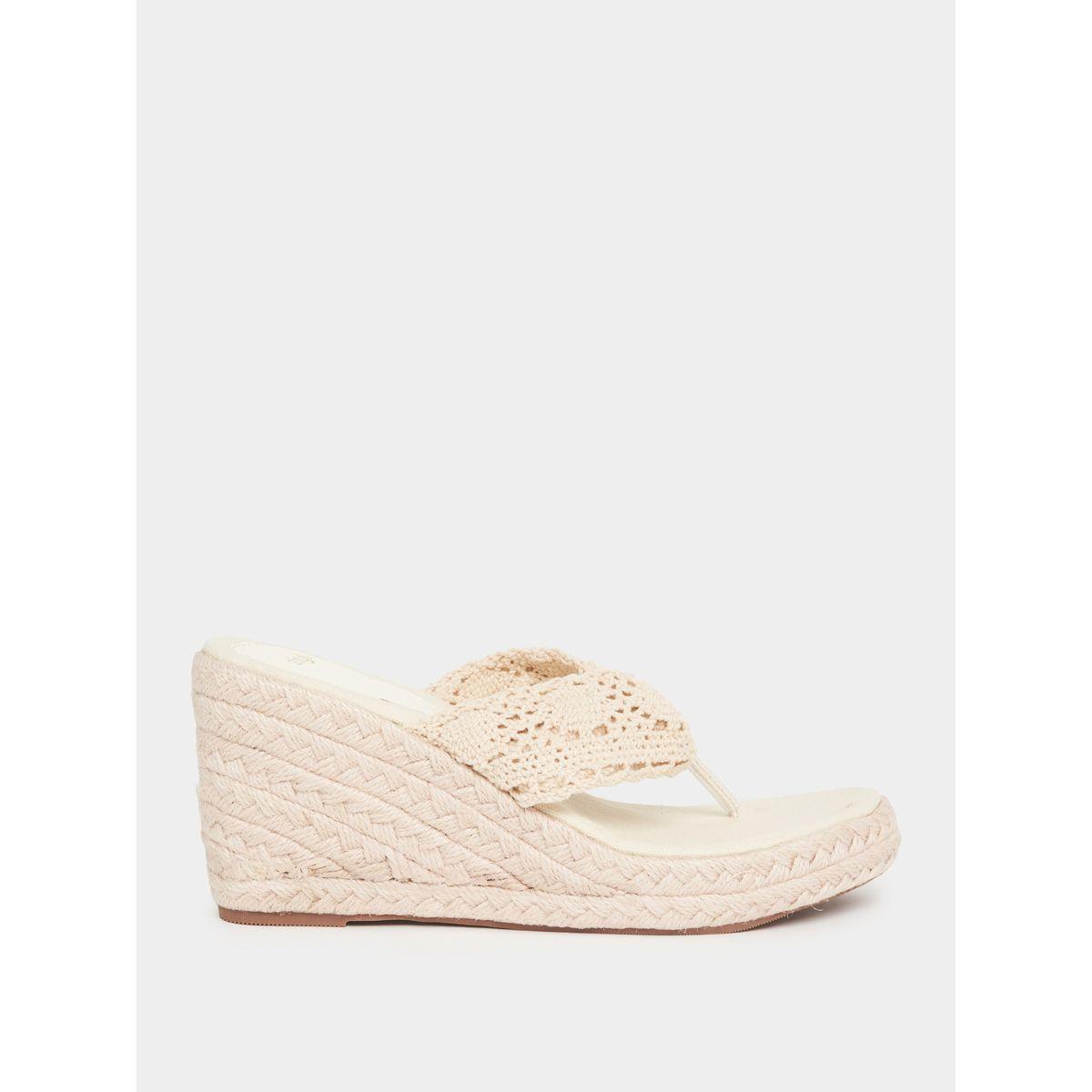 Styli Woven Strap Wedge Sandals-women-shoes-heels-image-2