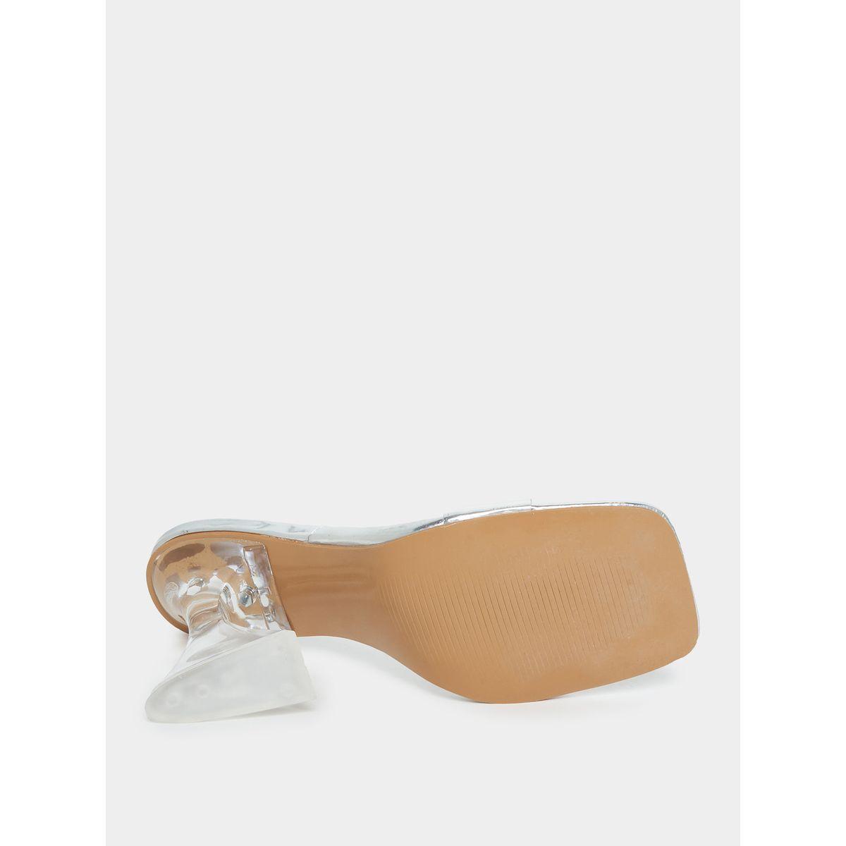 Styli Peep Toe Sculptured Kitten Heel Sandals-women-shoes-heels-image-7