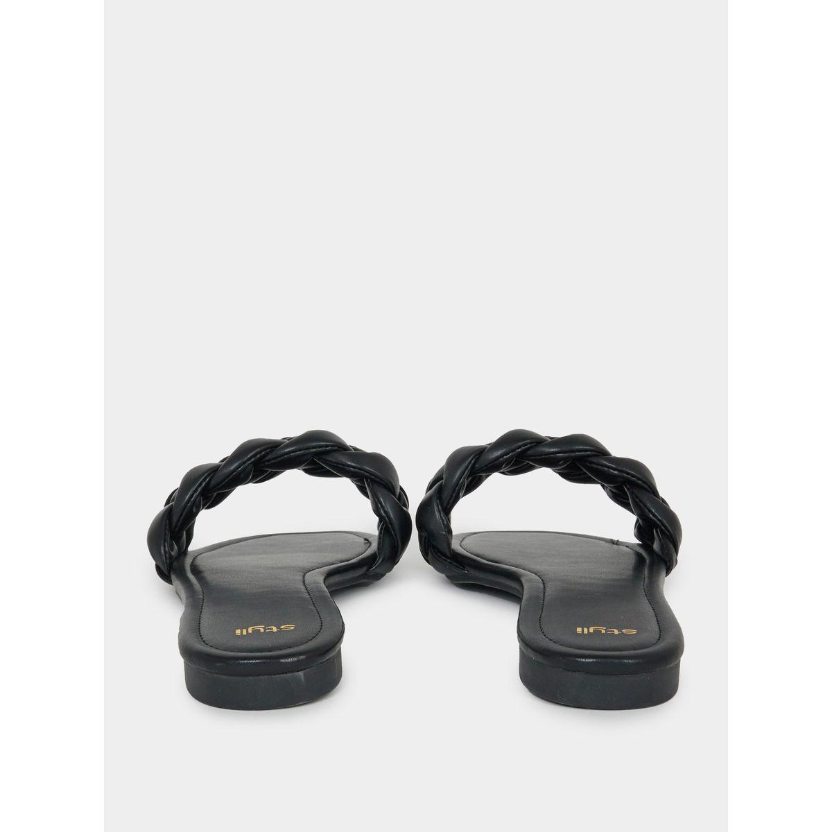 صندل فلات بتفاصيل مضفرة-women-shoes-sandals-flats-image-4