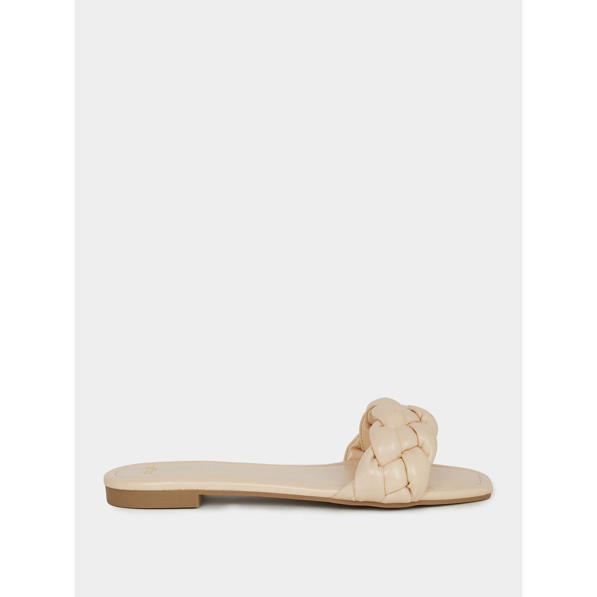 Styli Braided Design Flat Sandals-women-shoes-sandals-flats-image-2