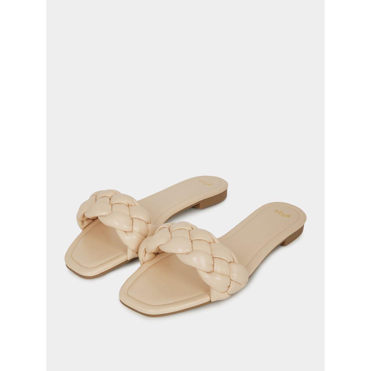 صندل فلات بتفاصيل مضفرة-women-shoes-sandals-flats-image-3
